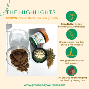 African Chebe Shea Hair Butter for Growth & Repair